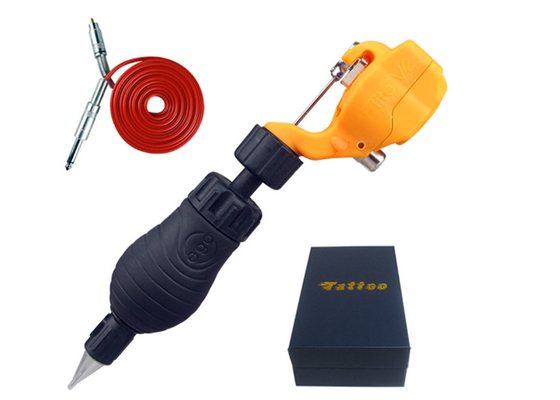 Electric Rotary Pen Tattoo Machine Needles Adjust Low Noise For Body Art Pipe II