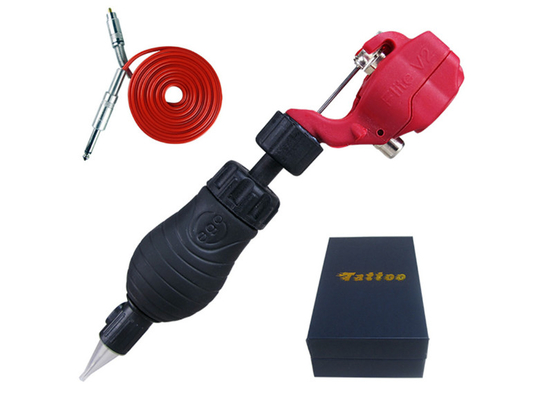 Electric Rotary Pen Tattoo Machine Needles Adjust Low Noise For Body Art Pipe II