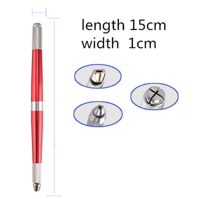 Anti Slip Microblading Manual Pen Multifunctional Double Ended Stainless Steel