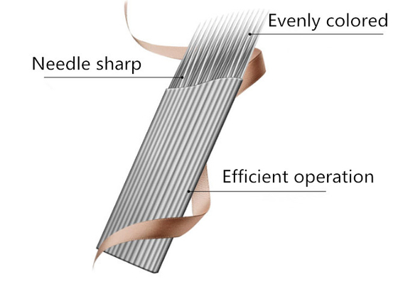 Low Vibration Manual Tattoo Needles Stainless Steel For Microblading Pen