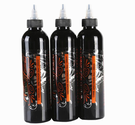 8oz Deep Black Tattoo Ink , Natural Tattoo Ink  Imported Coloring