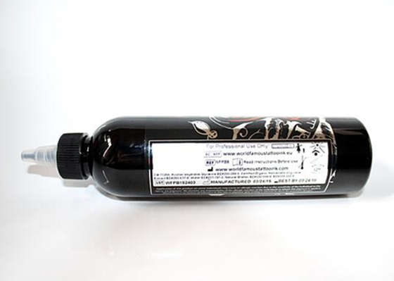 8oz Deep Black Tattoo Ink , Natural Tattoo Ink  Imported Coloring